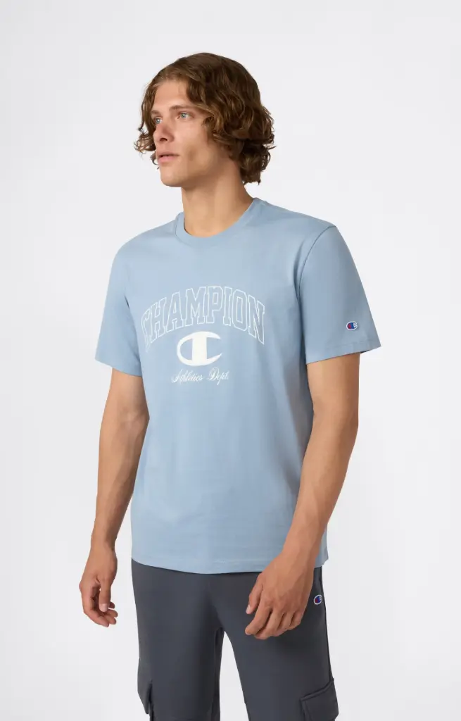 Champion T-shirt Street Varsity Bleu Clair