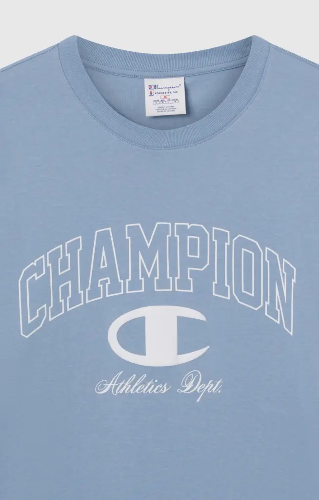 Champion T-shirt Street Varsity Bleu Clair