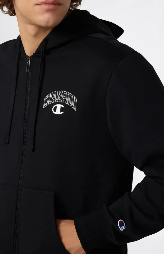 Champion Zippé Intégral Street Varsity Noir