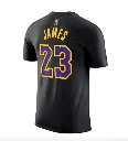 Nike Tee Lebron James Black City Edition Los Angeles Lakers