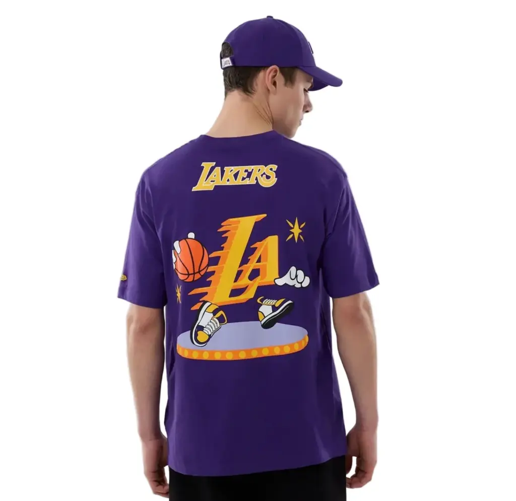New Era NBA Graphic Tee LA Purple
