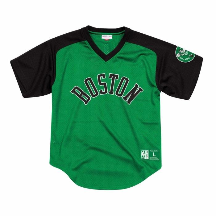 Mitchell & Ness Final Mesh V-neck Tee Boston Celtics