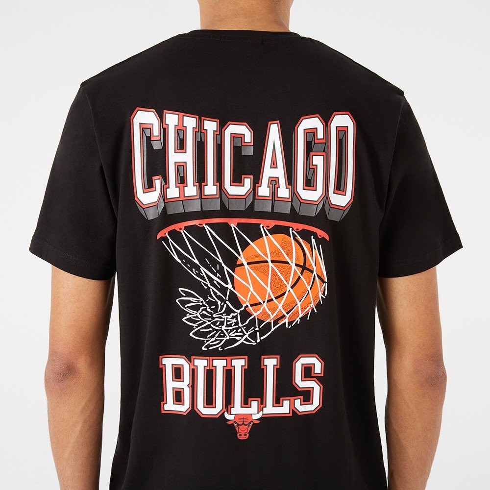 New Era NBA BBall Hoop Graphic Tee Chicago Bulls