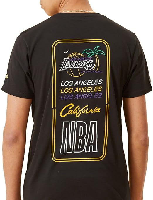 New Era NBA Neon Graphic Tee Los Angeles Lakers