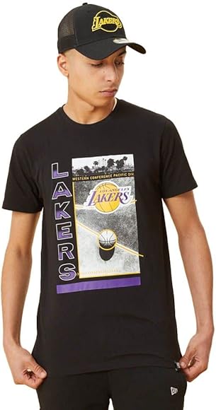 New Era NBA Court Photo Tee Los Angeles Lakers