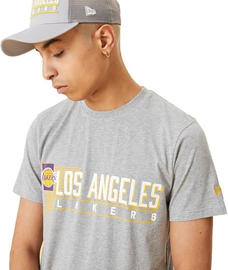 New Era NBA Triangle Logo Tee Los Angeles Lakers