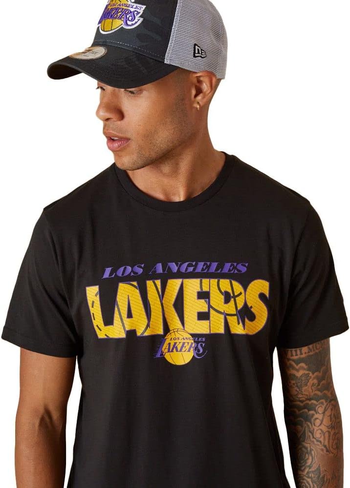 New Era NBA Wordmark Court Tee Los Angeles Lakers