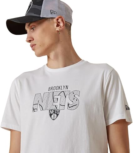 New Era NBA Wordmark Court Tee Brooklyn Nets