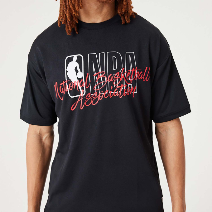 New Era Script Tee NBA Logo 