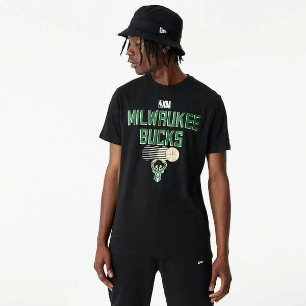 New Era NBA Team Graphic Tee Milwaukee Bucks