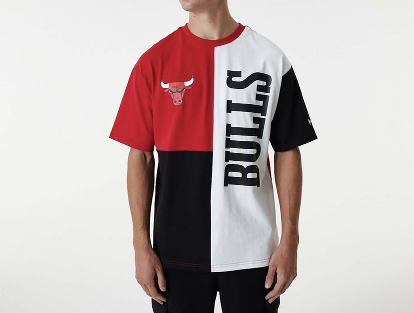 New Era NBA Cut And Sew Tee Chicago Bulls