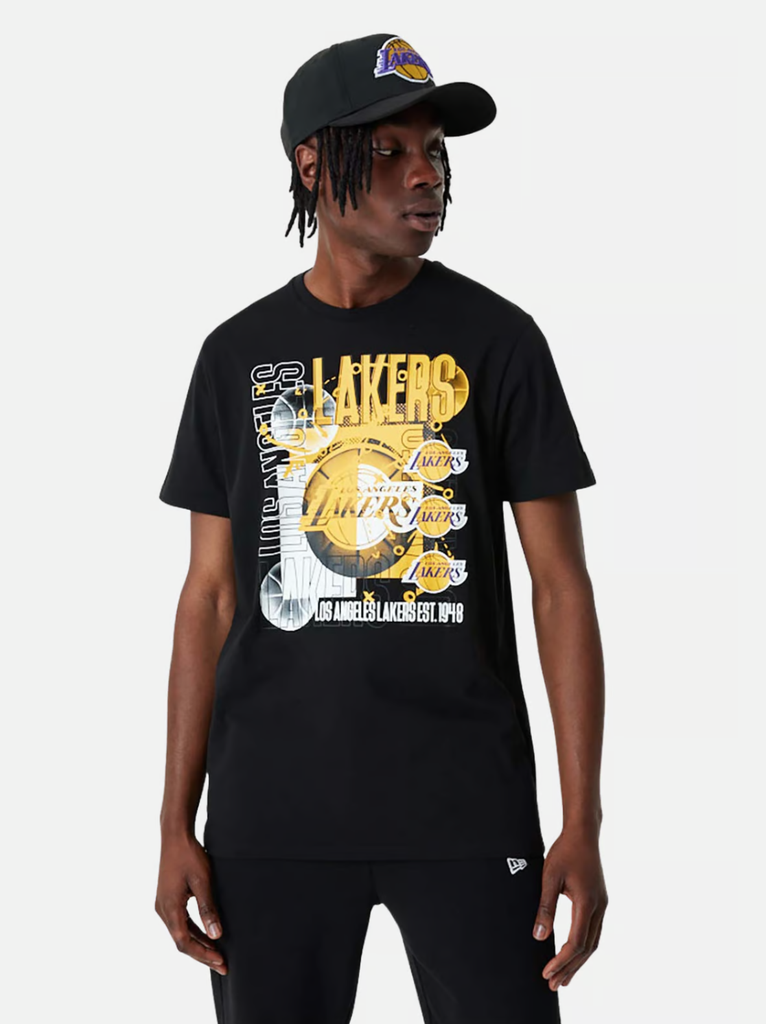 New Era NBA Bball Graphic Tee Los Angeles Lakers