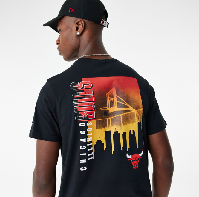 New Era Skyline Graphic Tee Chicago Bulls
