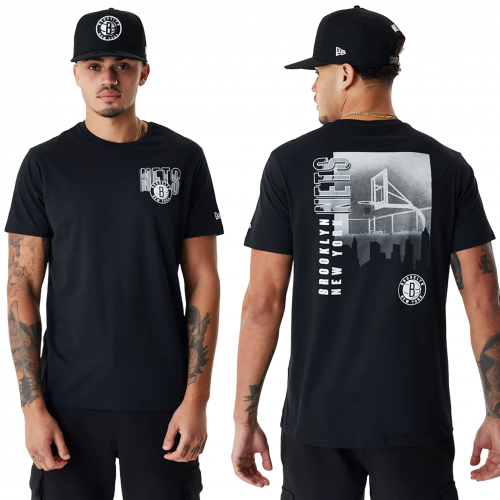 New Era Skyline Graphic Tee Brooklyn Nets