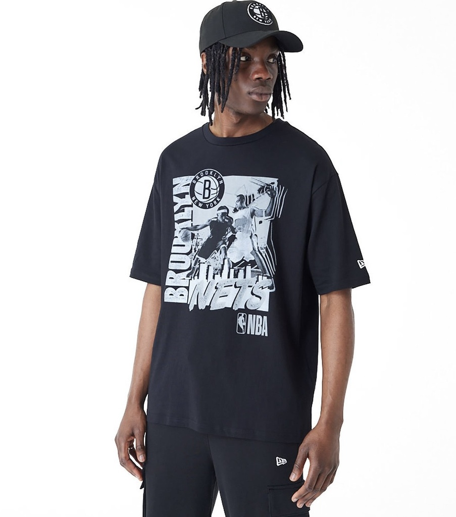 New Era NBA Player Graphic Os Tee Brooklyn Nets 
