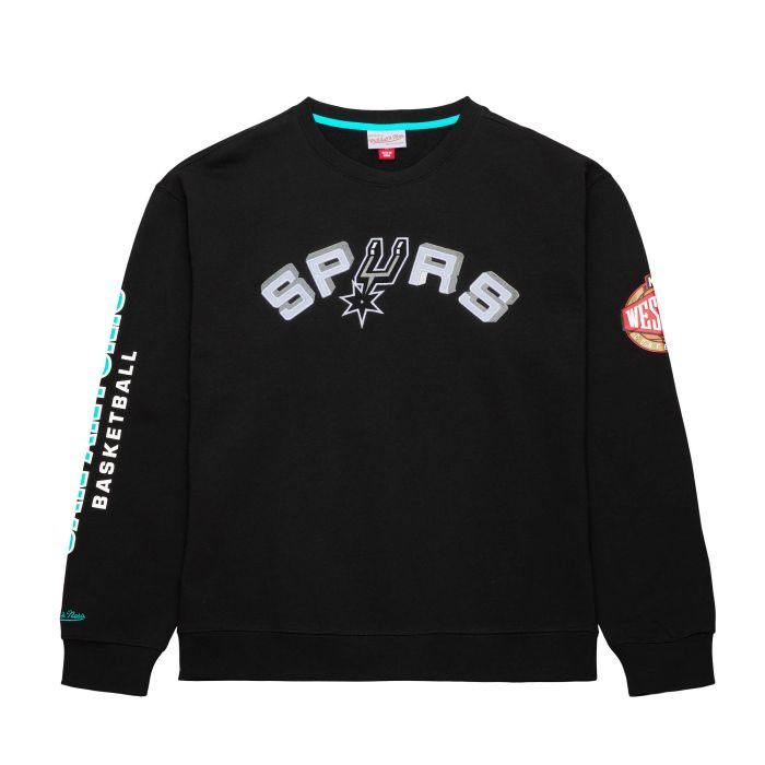Mitchell & Ness NBA There And Back Fleece Crew San Antonio Spurs