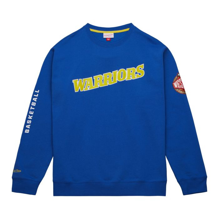 Mitchell & Ness NBA There And Back Fleece Crew Golden State Warriors