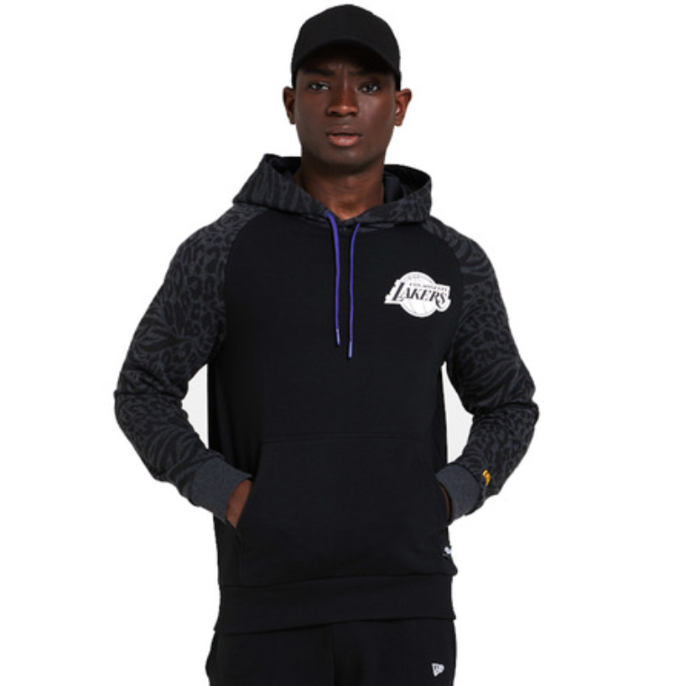 New Era NBA Print Panel Hoody Los Angeles Lakers 