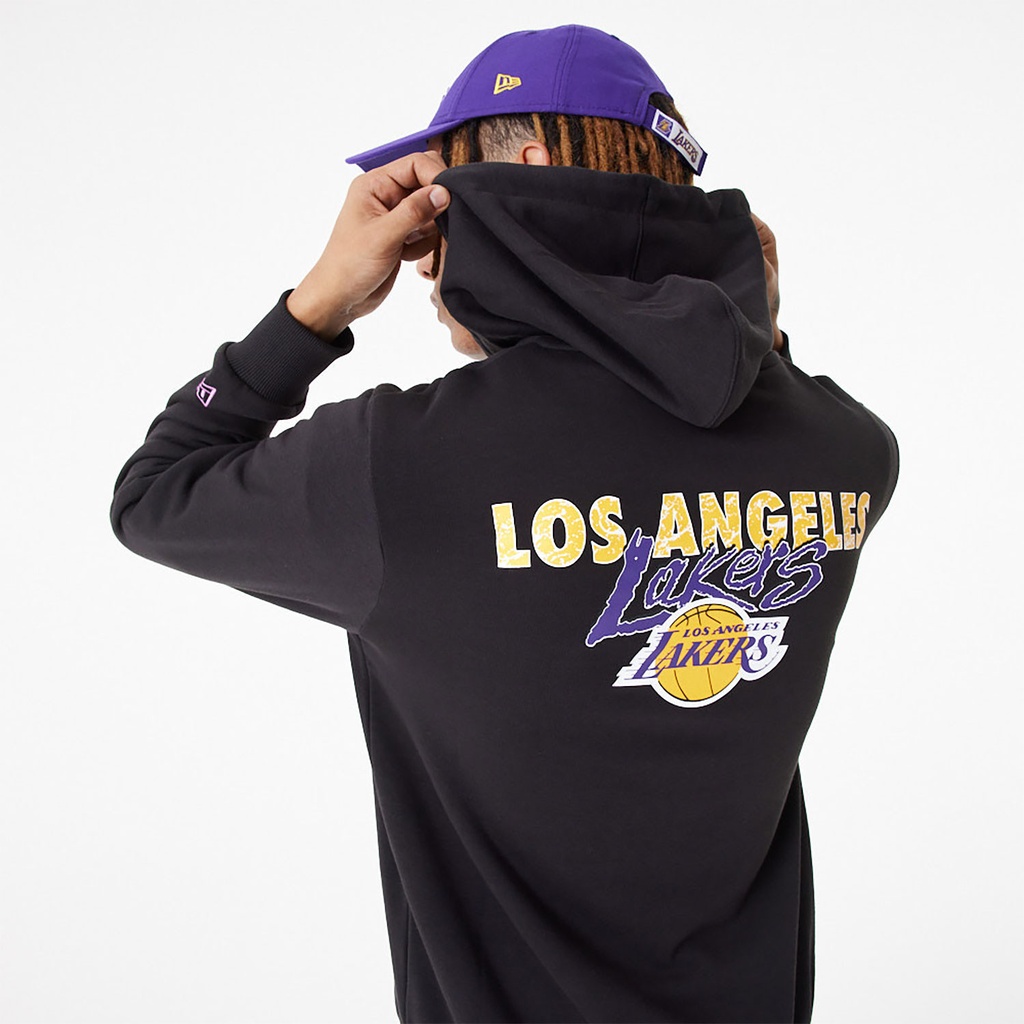 New Era Team Script FZ Hoody Los Angeles Lakers