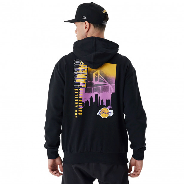 New Era Skyline Graphic Os Hoody Los Angeles Lakers
