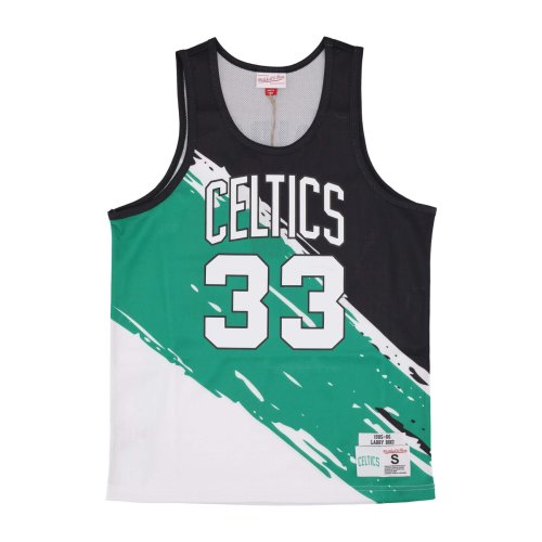 Mitchell & Ness NBA Paint Brush Sublimated Mesh Celtics Larry Bird