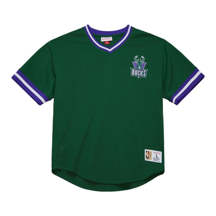 Mitchell & Ness NBA Fashion V-Neck Vintage Milwaukee Bucks
