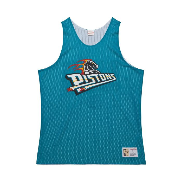 Mitchell & Ness NBA Reversible Mesh Practice Tank Pistons