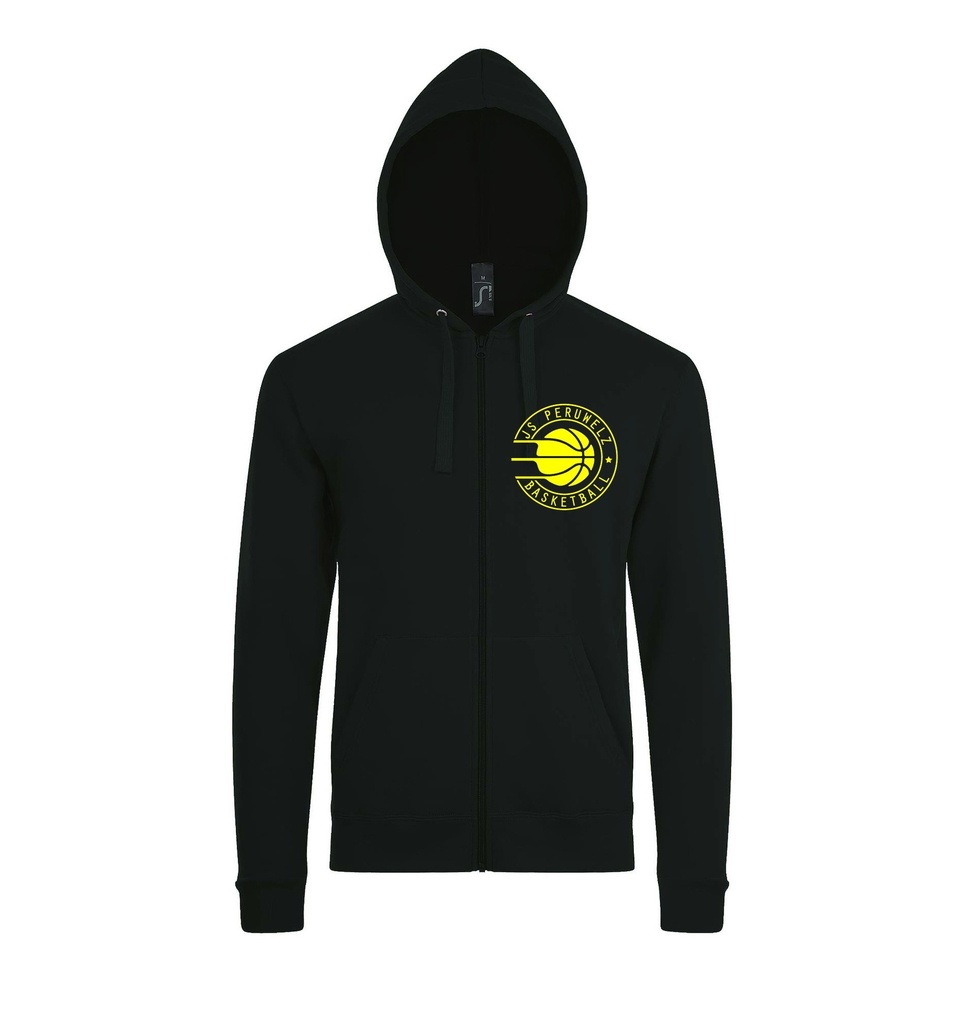 Hoody zippé adulte mixte