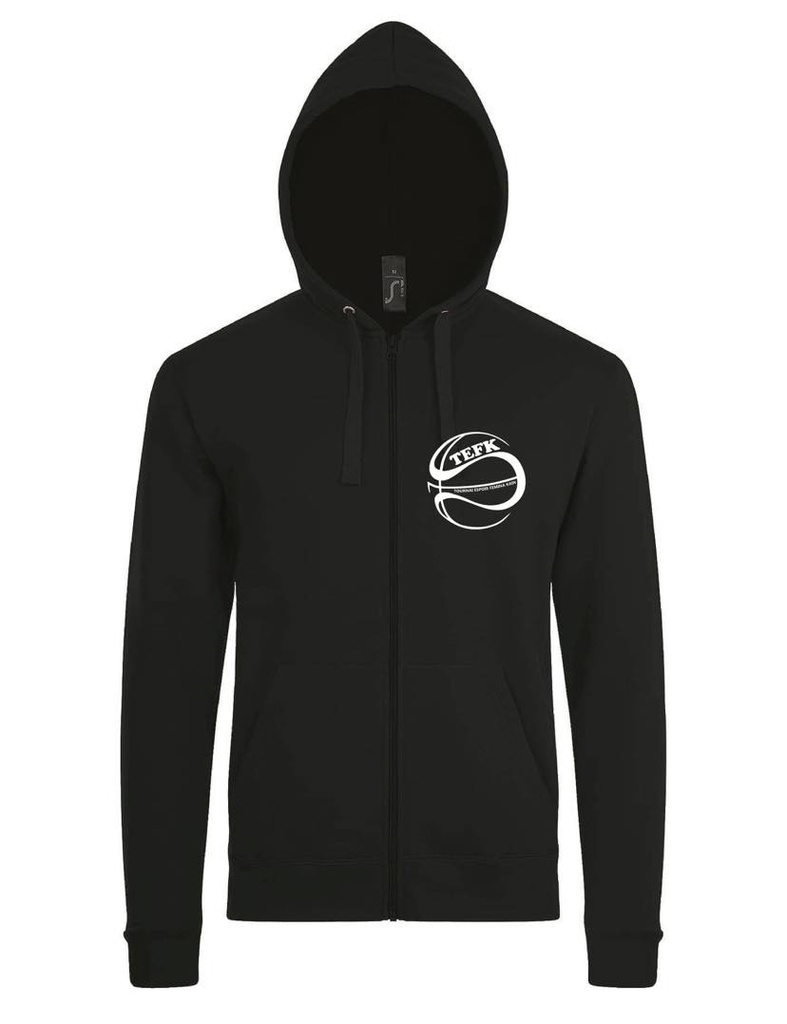 Hoody zippé adulte mixte