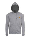 Hoody zippé adulte mixte