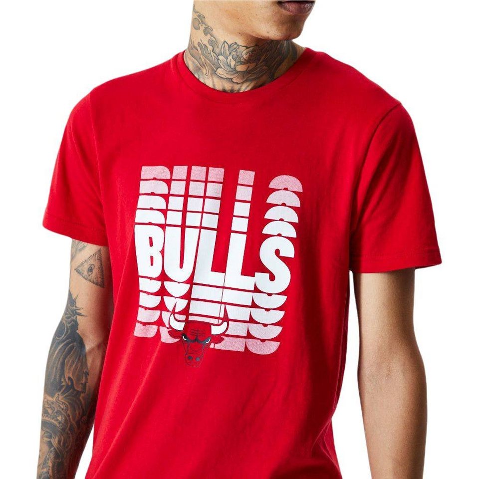 New Era NBA Logo Fade Tee Chicago Bulls 