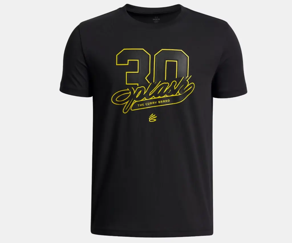 Under Armour Curry Splash Wdmrk Tee Kids Black 