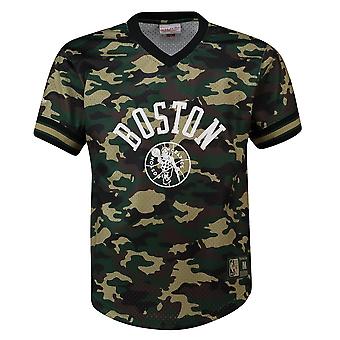 Mitchell & Ness NBA Camo Mesh V-Neck Tee Boston Celtics 