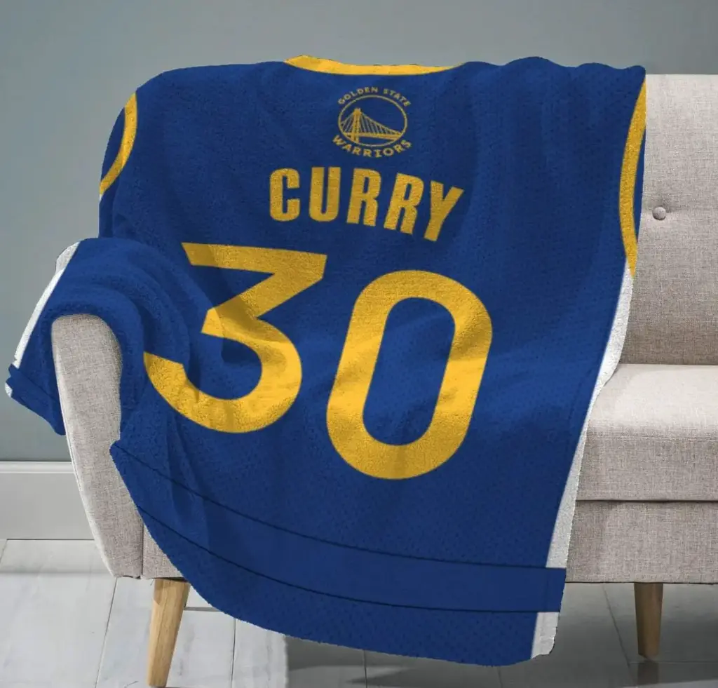 NBA Store Sleep Squad Golden State Warriors Stephen Curry 60" X 80" 