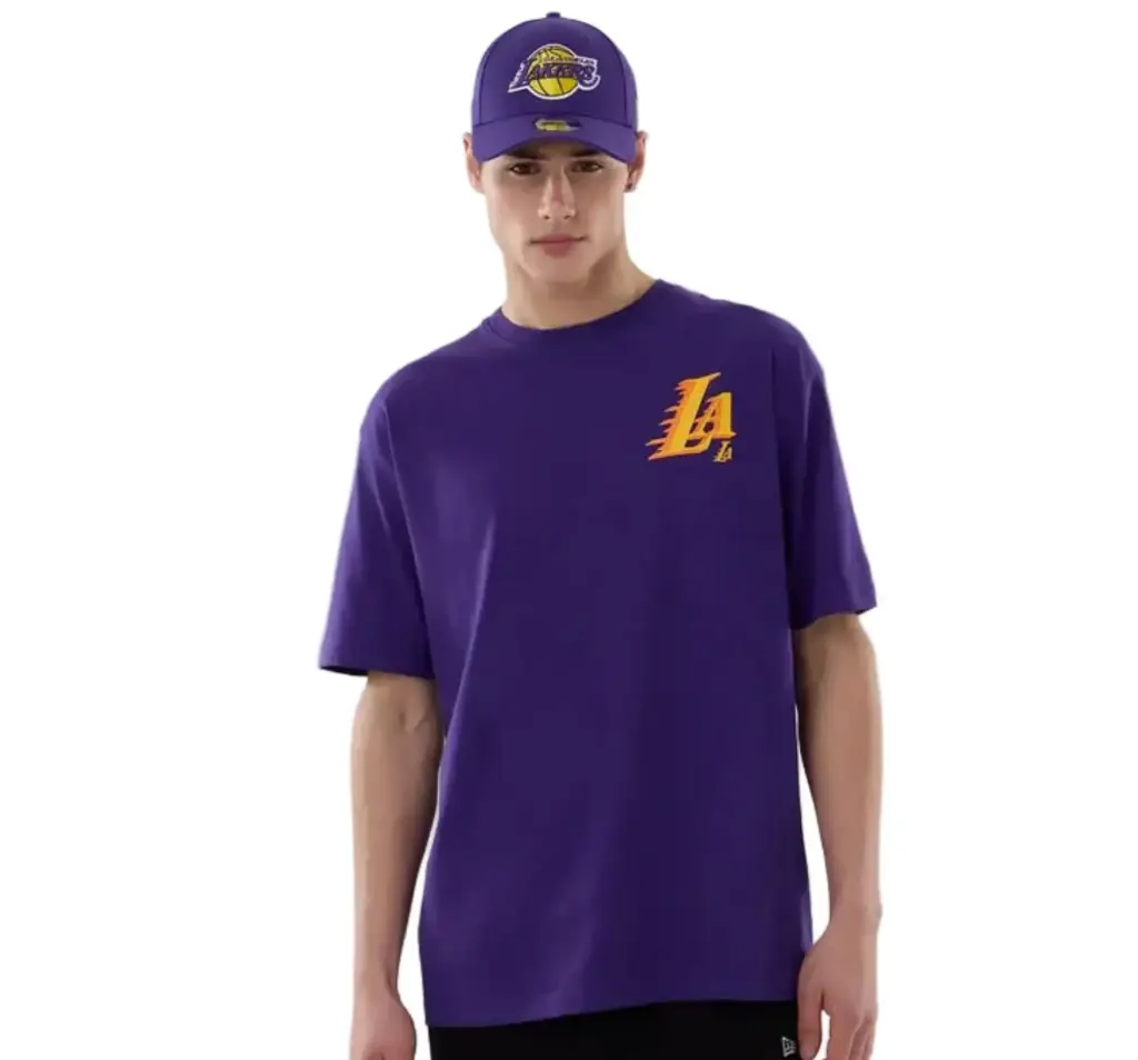 New Era NBA Graphic Tee LA Purple