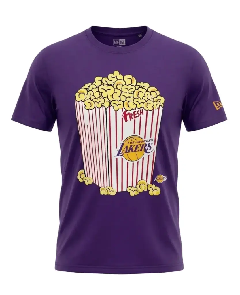 New Era NBA Tee Pop Corn Lakers