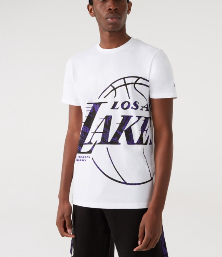New Era NBA Oil Slick Infill Logo Tee Los Angeles Lakers