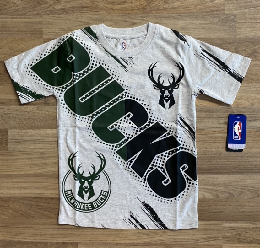 Outerstuff Overload SS Crew Neck Tee Milwaukee Bucks