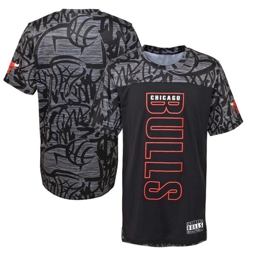  NBA Store  Court Mural Sublimated Tee Chicago Bulls