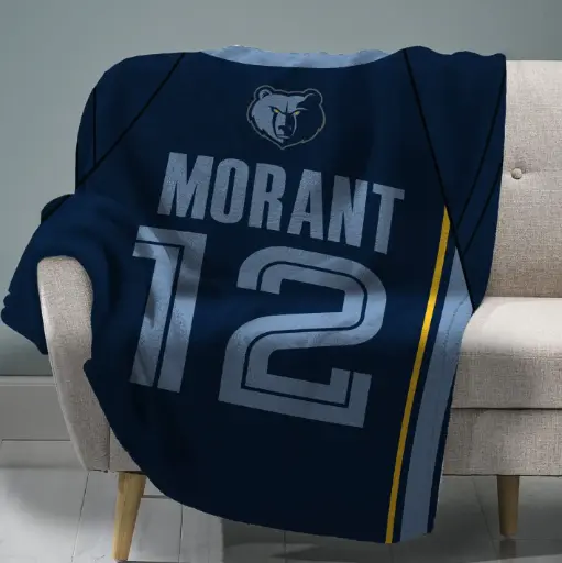 NBA Store Sleep Squad Grizzlies Ja Morent 60" X 80"