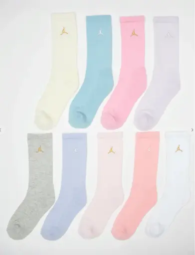 Jordan 9 Pack Crew Sock 