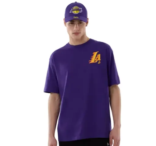New Era NBA Graphic Tee LA Purple