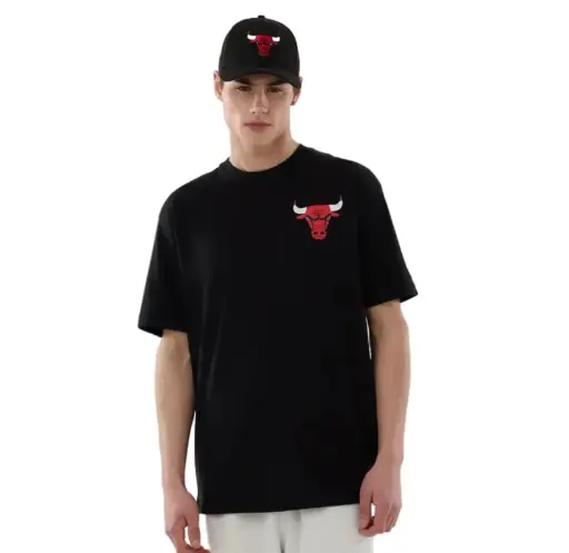 New Era NBA Graphic Tee Bulls Black