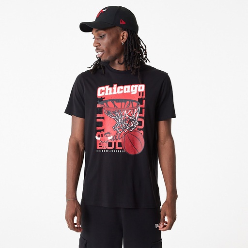 New Era NBA Bball GRPHC Tee Chicago Bulls