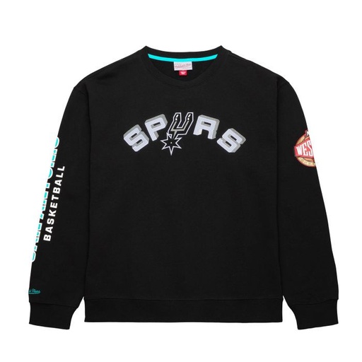 Mitchell & Ness NBA There And Back Fleece Crew San Antonio Spurs
